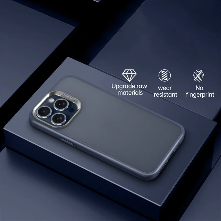 SULADA For iPhone 15 Pro Max Case PC+TPU Shockproof Matte Phone Protector - Blue