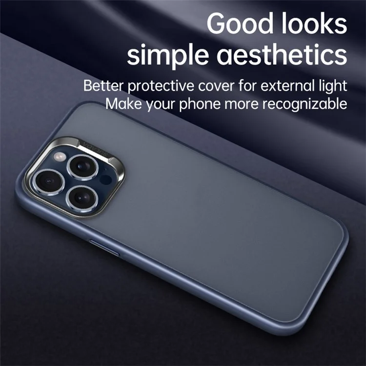 SULADA For iPhone 15 Pro Max Case PC+TPU Shockproof Matte Phone Protector - Blue