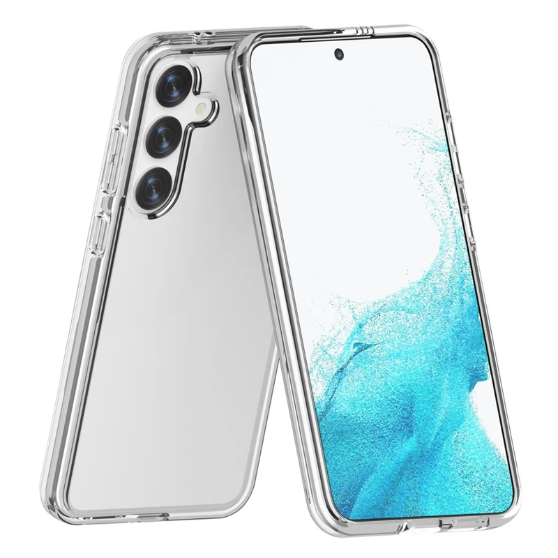 For Samsung Galaxy S24+ Phone Case PC+TPU Ultra Clear Phone Cover - Transparent