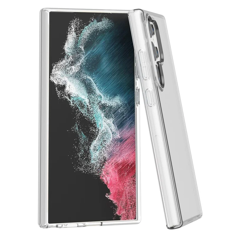 For Samsung Galaxy S24 Ultra Clear Case PC+TPU Anti-scratch Phone Cover - Transparent