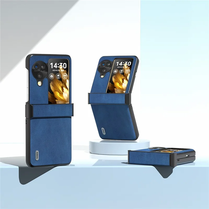 ABEEL For Oppo Find N3 Flip 5G Hinge Protection Case Vintage Phone Back Cover - Blue