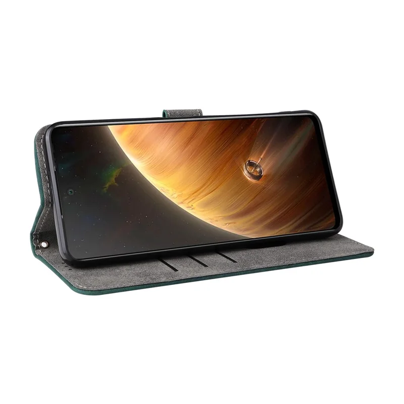 For Infinix Zero 5G 2023 X6815C X6815D Case RFID Blocking PU Leather Stand Cover with Strap - Green