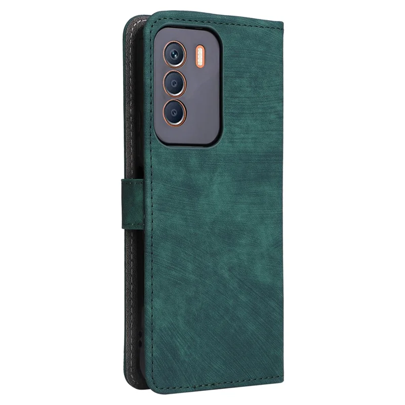 For Infinix Zero 5G 2023 X6815C X6815D Case RFID Blocking PU Leather Stand Cover with Strap - Green