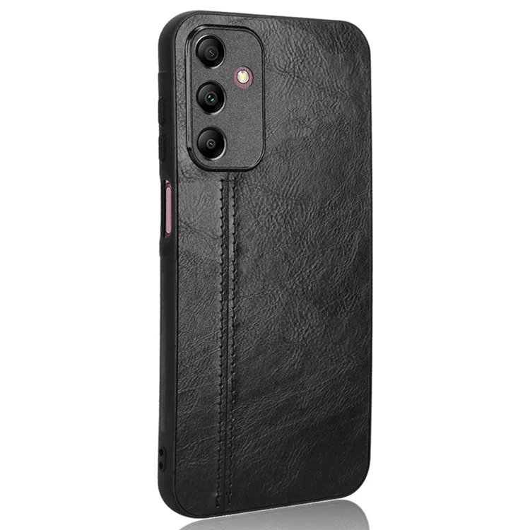 Per Samsung Galaxy A15 4G Case Cowhide Texture PU+TPU+PC Cell Phone Case - Nero