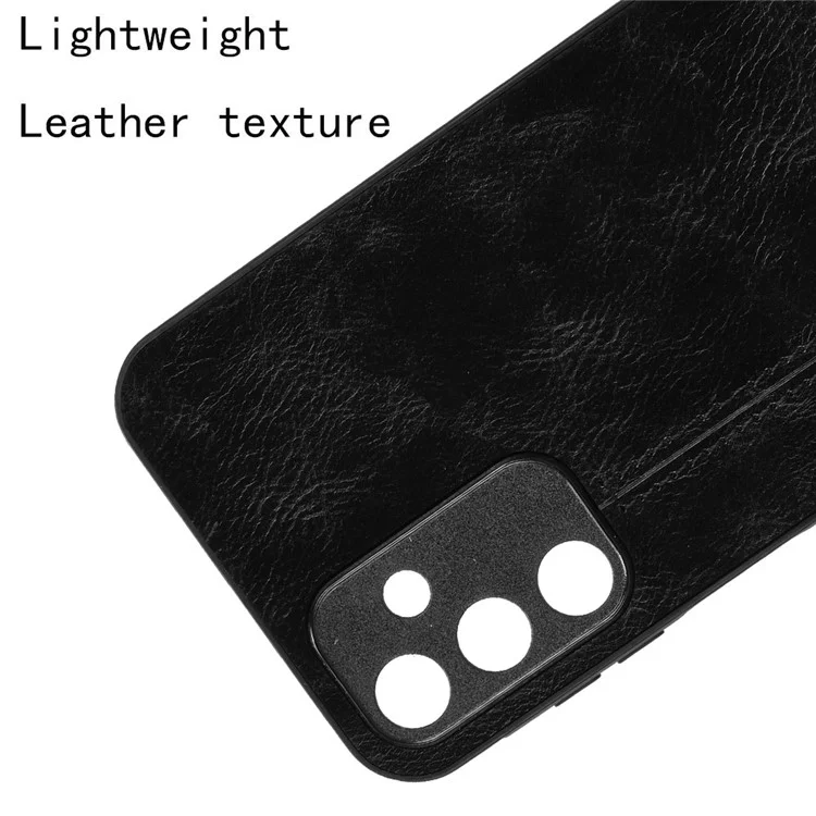 Per Samsung Galaxy A15 4G Case Cowhide Texture PU+TPU+PC Cell Phone Case - Nero