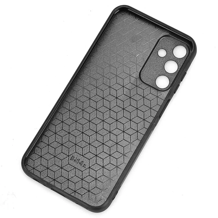 Per Samsung Galaxy A15 4G Case Cowhide Texture PU+TPU+PC Cell Phone Case - Nero
