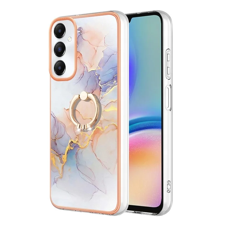 YB IMD Series-6 Für Samsung Galaxy A05s 4G Hülle IMD IML Marmorstruktur Handyhülle - Milchstraße Marmor Weiß
