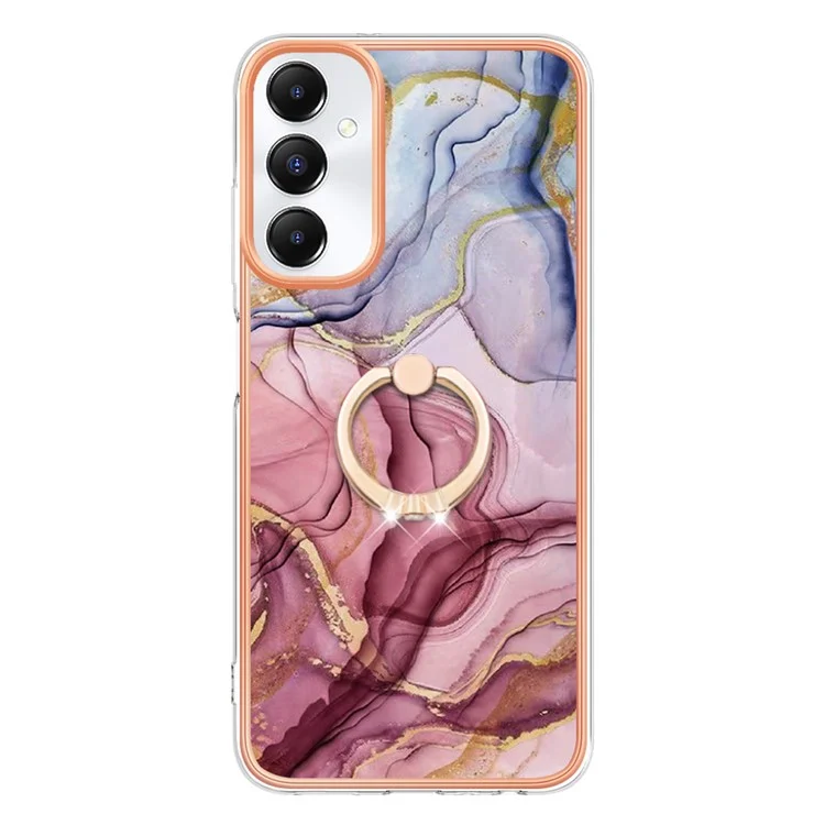 Série YB IMD-17 Style-E pour Samsung Galaxy A05s 4G Marble Pattern IMD TPU Cover Cell Phone Case - Or Rose