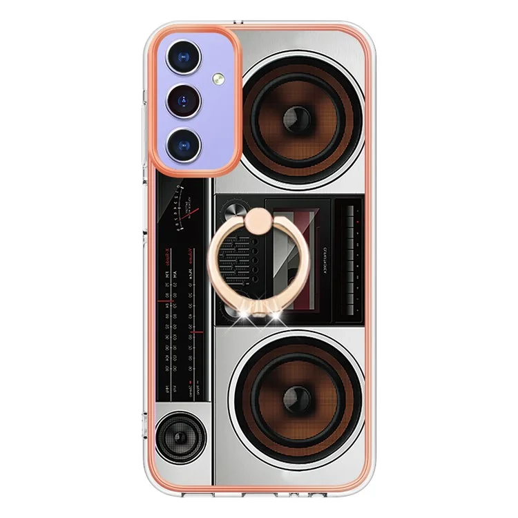 YB IMD Series-20 Style D Para Samsung Galaxy A15 5G Case Kickstand 2.0 mm TPU Tubo a Prueba de Choques - Radio