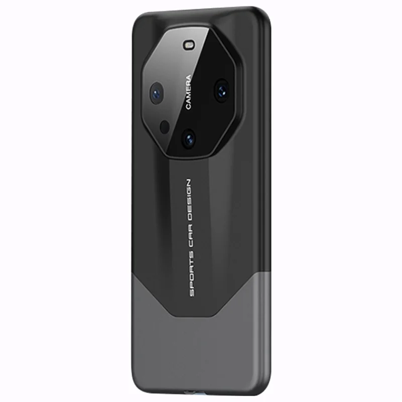 GKK Para Huawei Mate 60 Case Capa Rígida Resistente a Choques com Protetor de Lente Destacável - Preto