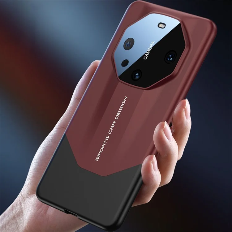 Étui GKK pour Huawei Mate 60 Pro, couvercle en verre trempé pour objectif, coque dure en PC, fine - Noir