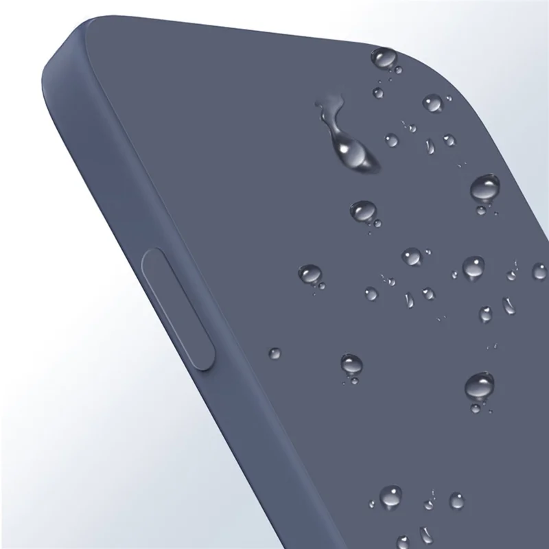 Para Samsung Galaxy S24 Case Capa Protetora de Telefone de TPU Revestido de Borracha com Borda Reta - Cinza Azul