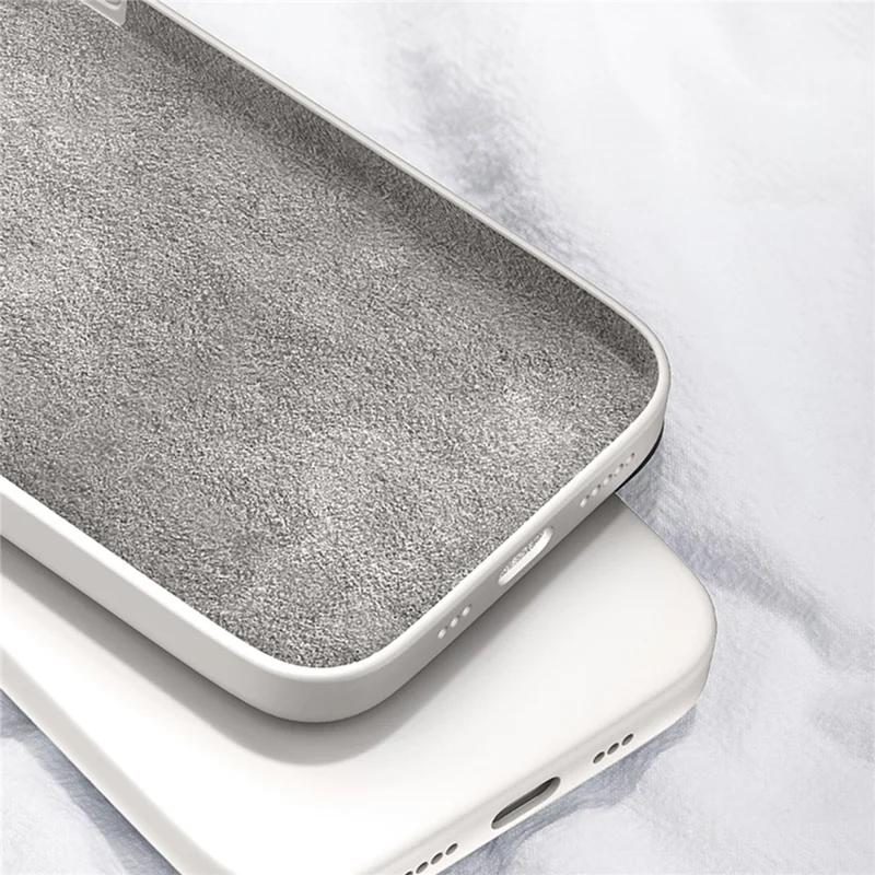 Para Samsung Galaxy S24 Case Capa Protetora de Telefone de TPU Revestido de Borracha com Borda Reta - Cinza Azul