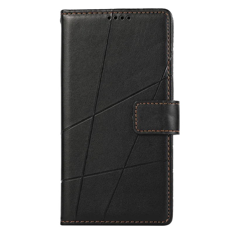 DF-06 Para Google Pixel 8a Anti-drop Imprinted PU Leather Cover Cell Phone Cases with Strap - Black