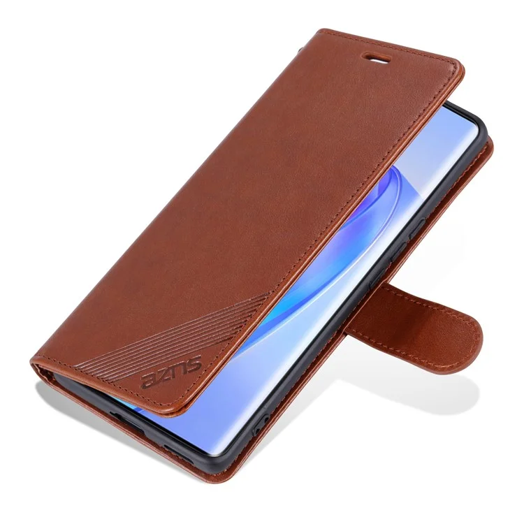AZNS For Honor Play 50 Plus 5G Case Anti-fall TPU+PU Leather Wallet Smartphone Cover - Marrone