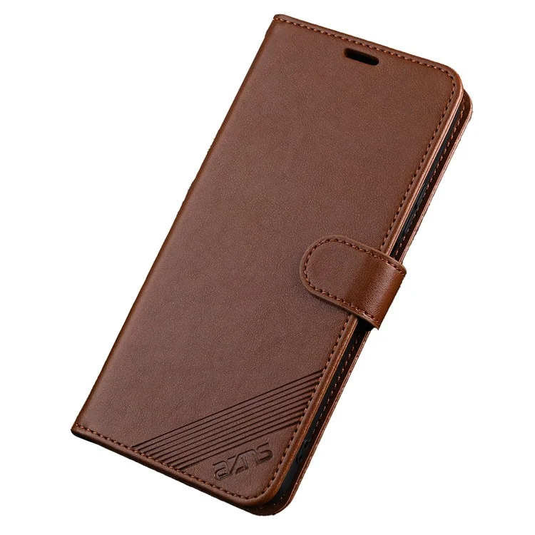 AZNS For Honor Play 50 Plus 5G Case Anti-fall TPU+PU Leather Wallet Smartphone Cover - Marrone
