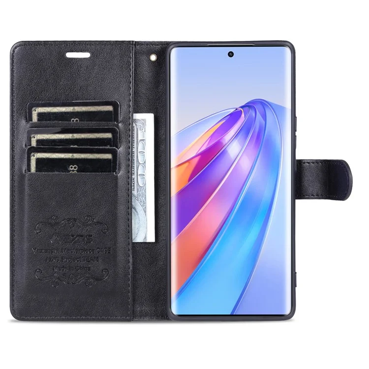 AZNS Für Huawei nova 11 SE / nova 12 SE 4G Hülle PU-Leder Magnetische Geldbörse Handy-Schale - Schwarz