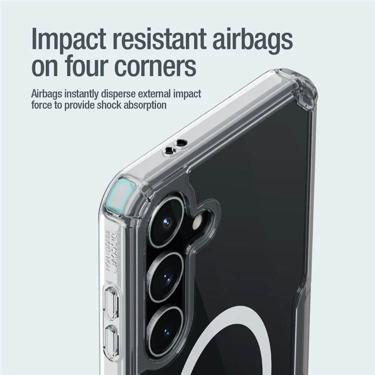 NILLKIN Pro Series для Samsung Galaxy S24 Совместимый с MagSafe чехол из ТПУ+ПК Ультра прозрачный чехол для телефона