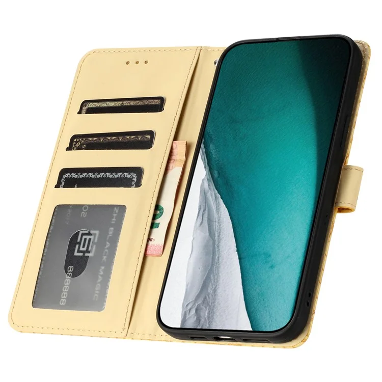 Für Xiaomi 13T / 13T Pro / Redmi K60 Ultra Krokodilleder-Handy-Cases mit Gurt - Gelb