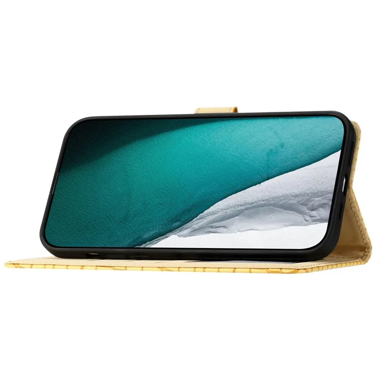 Für Xiaomi 13T / 13T Pro / Redmi K60 Ultra Krokodilleder-Handy-Cases mit Gurt - Gelb