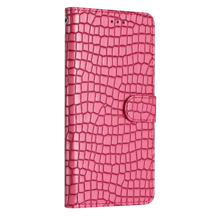 Phone Stand Shell for Motorola Moto G14 4G Case PU Leather Wallet Phone Cover with Strap - Rose