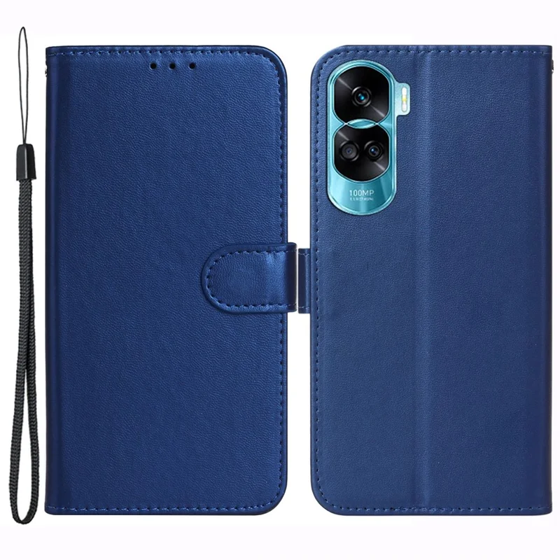 Fundas para teléfonos móviles Honor 90 Lite 5G / X50i 5G con correa, de piel sintética (PU) y cartera - Azul
