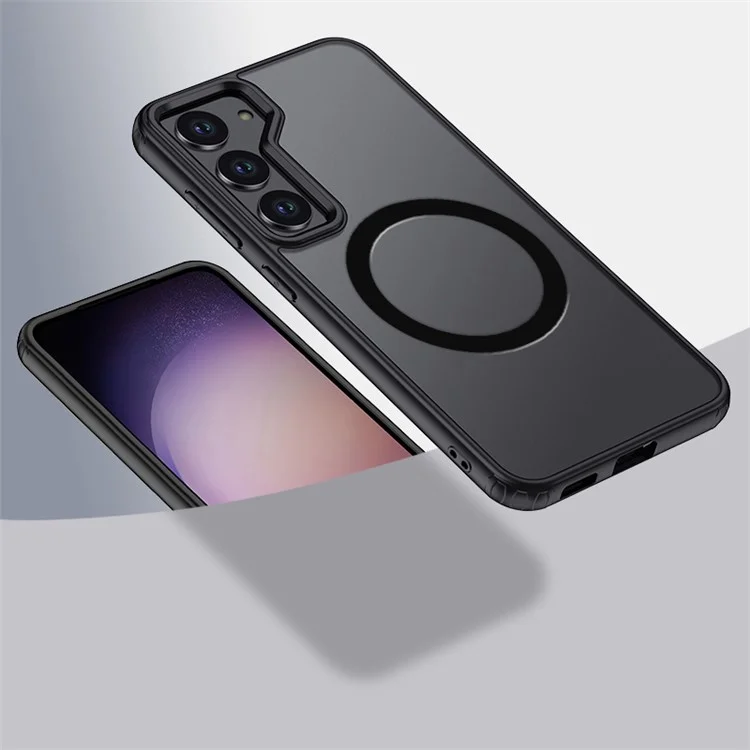 Чехол для телефона Cell Phone Case для Samsung Galaxy S24+ Shell Slim-Fit PC+TPU, совместимый с MagSafe - Матовый черный