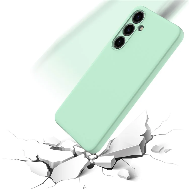 Für Samsung Galaxy S24 Hülle Slim-Fit Soft Liner Flüssiges Silikon Handyhülle - Grün