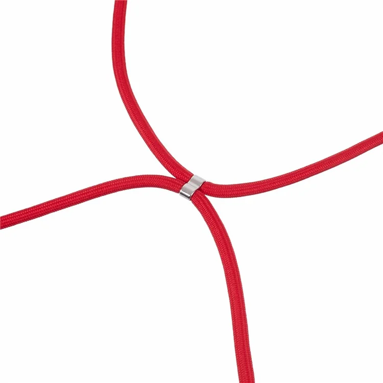 Funda de TPU para Xiaomi 14, forro interior de fibra, cubierta protectora con cordón - Rojo