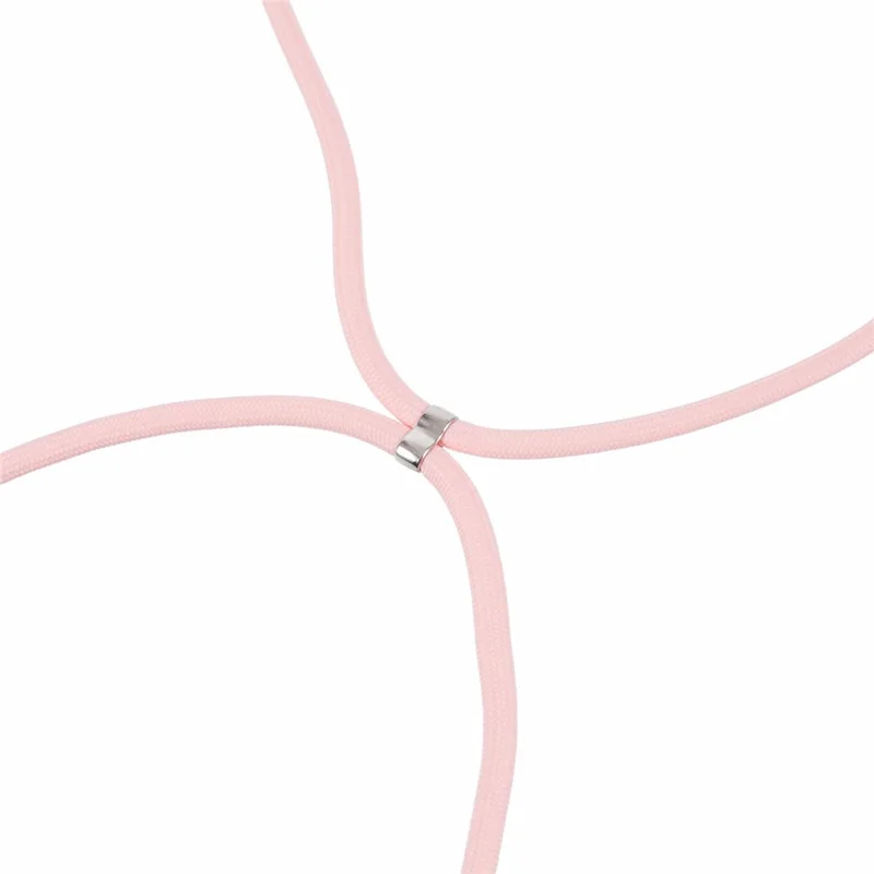 For Xiaomi 14 TPU Phone Case Fiber Inner Lining Protective Cover with Lanyard - Pink