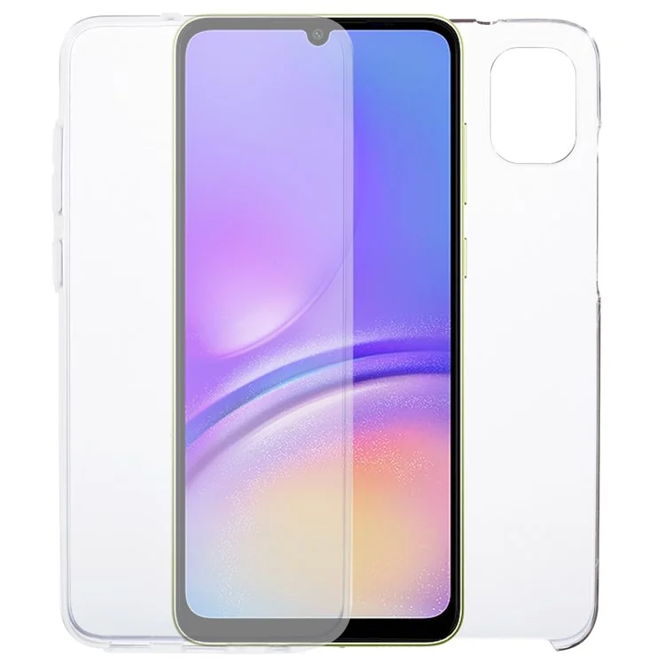 Для Samsung Galaxy A05 4G Clear Phone Case Anti-Scratch TPU + Acrylic Cover with PET Screen Protector