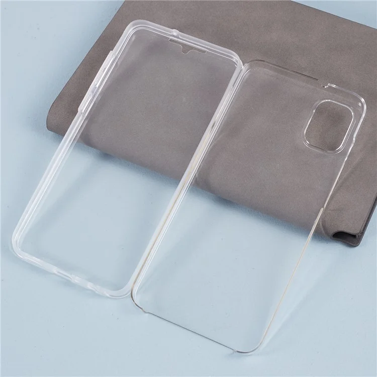 Для Samsung Galaxy A05 4G Clear Phone Case Anti-Scratch TPU + Acrylic Cover with PET Screen Protector