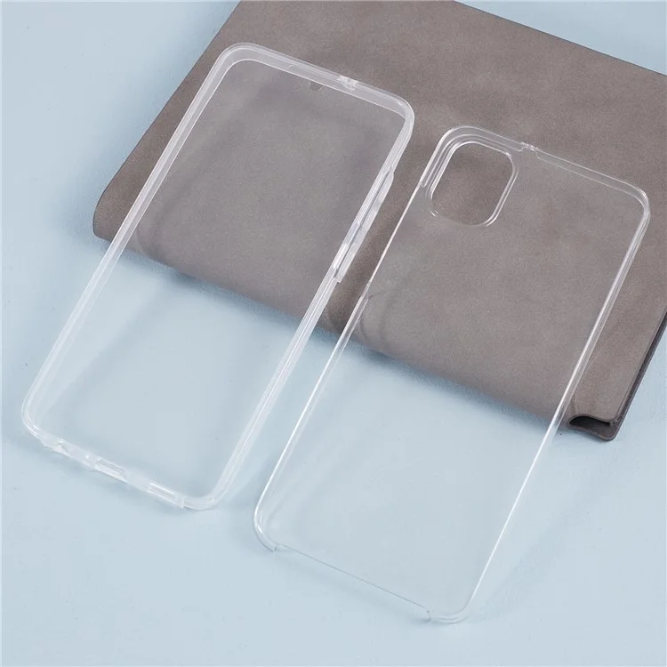 Для Samsung Galaxy A05 4G Clear Phone Case Anti-Scratch TPU + Acrylic Cover with PET Screen Protector