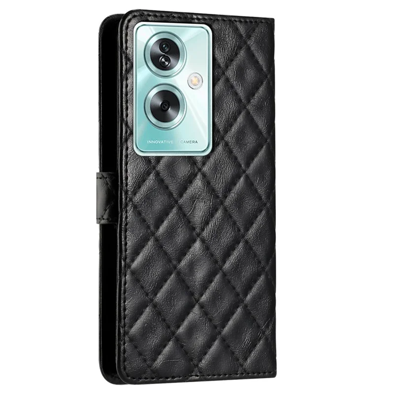 For Oppo A79 5G / A2 5G Leather Case Wallet Folio Flip Mobile Phone Cover - Black