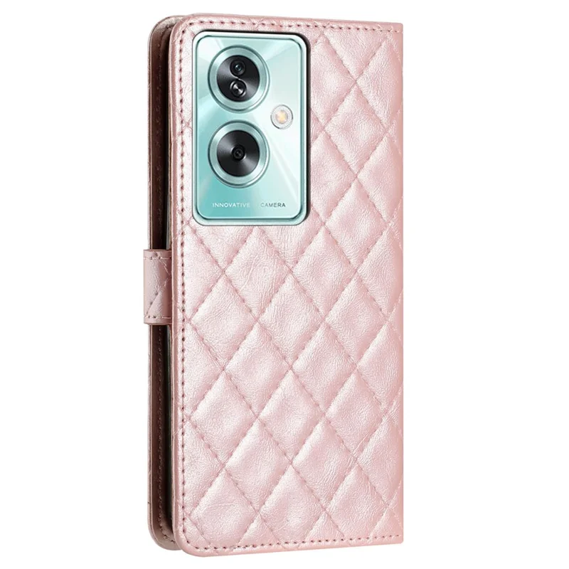 For Oppo A79 5G / A2 5G Leather Case Wallet Folio Flip Mobile Phone Cover - Rose Gold