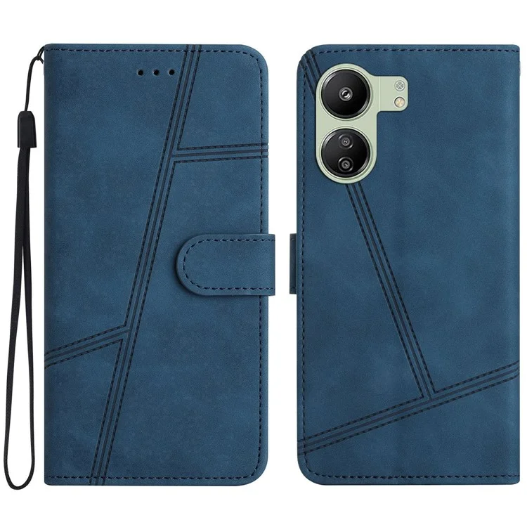 Pour Xiaomi Redmi 13C 4G / 13C 5G / 13R 5G / Poco C65 4G / Poco M6 5G Coques de téléphone anti-chute - Bleu