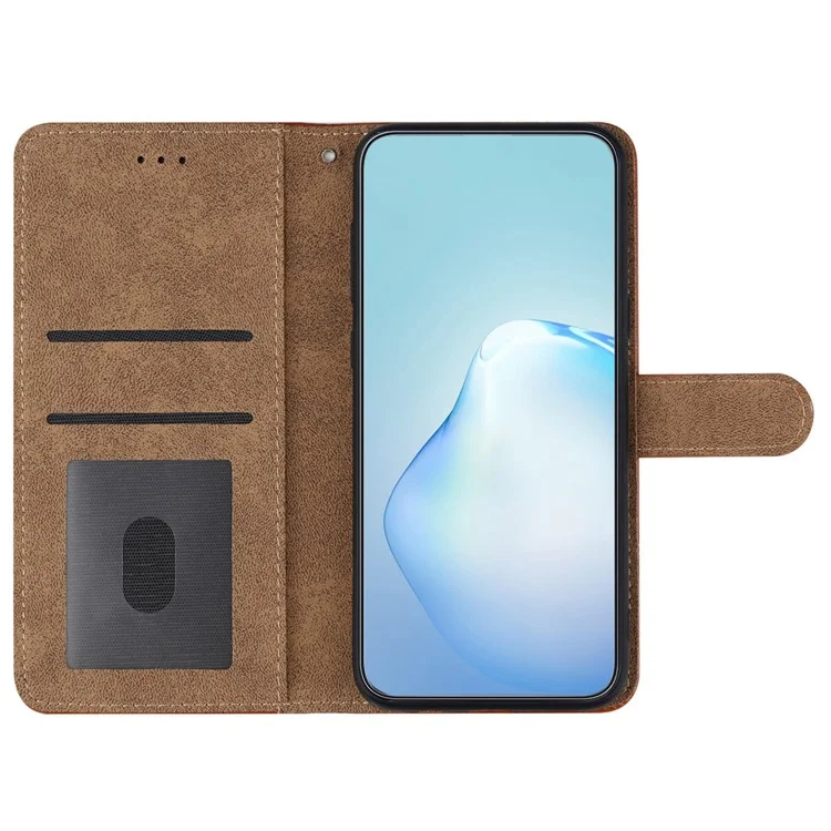 Для Xiaomi 13T / 13T Pro / Redmi K60 Ultra Чехол с отпечатком линии Кошелек Кожаный чехол для телефона - Коричневый