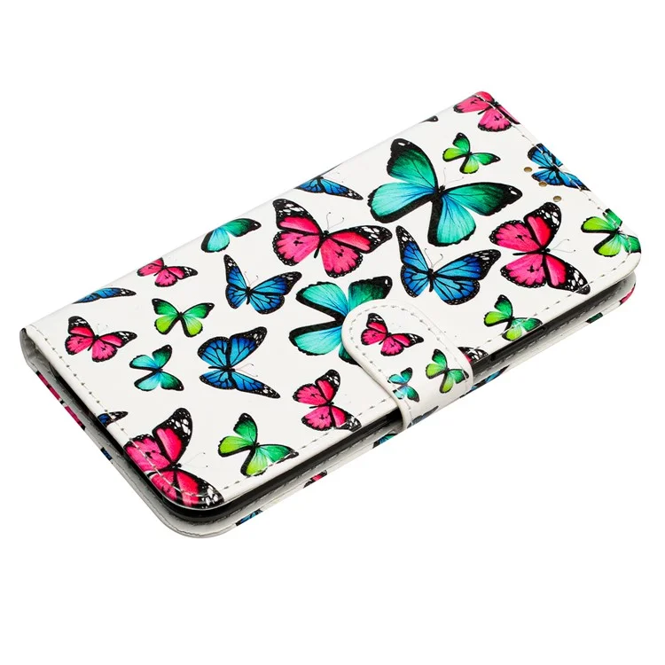 Для Oppo A79 5G / A2 5G Чехол с узором, стойкий, стоящий, с магнитной застежкой - Бабочки