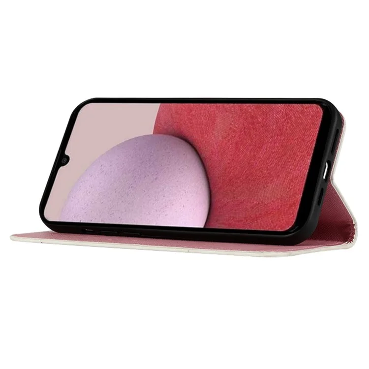 For Samsung Galaxy S24+ Leather Case 3D Pattern Printing Wallet Stand Mobile Cover with Strap - Never Stop Dreaming