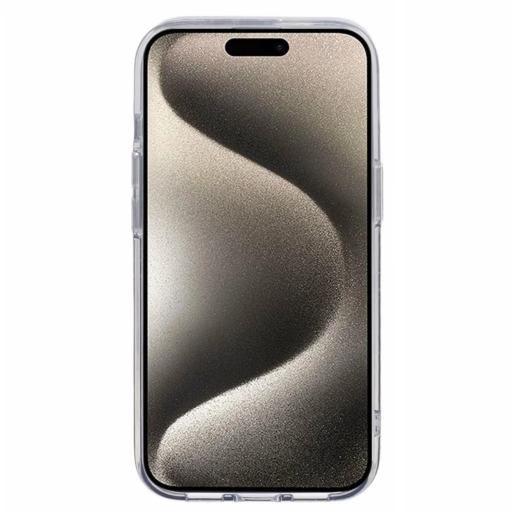 DFANS Für iPhone 15-Hülle TPU+PC-Telefonabdeckung kompatibel mit MagSafe - Schwarz