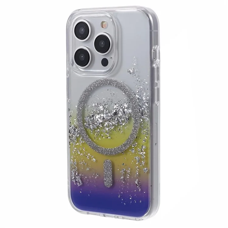 DFANS Para iPhone 15 Pro Max Funda de teléfono magnética compatible con MagSafe Carcasa de TPU+PC - Colorida