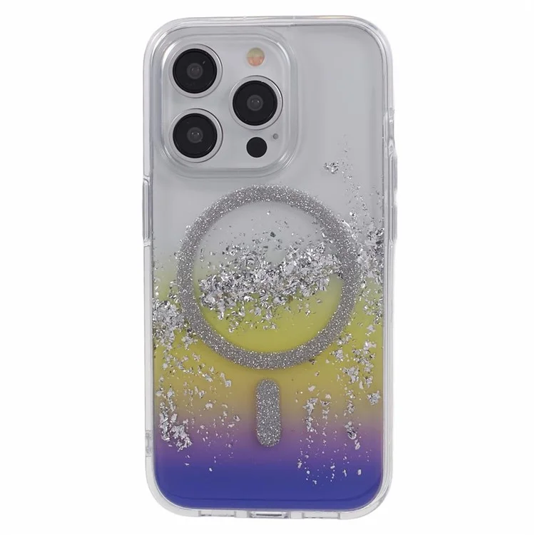 DFANS Para iPhone 15 Pro Max Funda de teléfono magnética compatible con MagSafe Carcasa de TPU+PC - Colorida