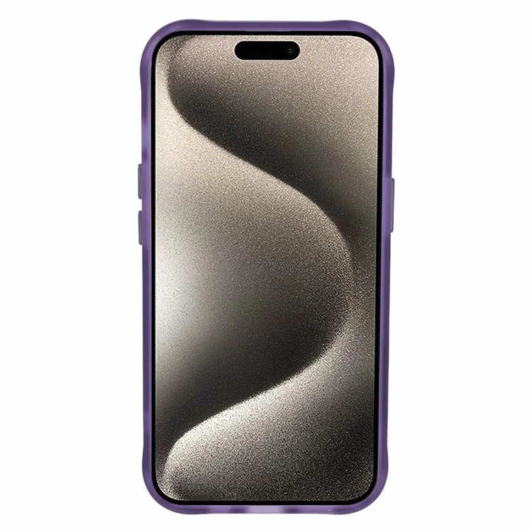 NIMMY Für iPhone 15 Stickerei Hülle PU Leder+TPU+PC Telefon Schutzhülle - Blau