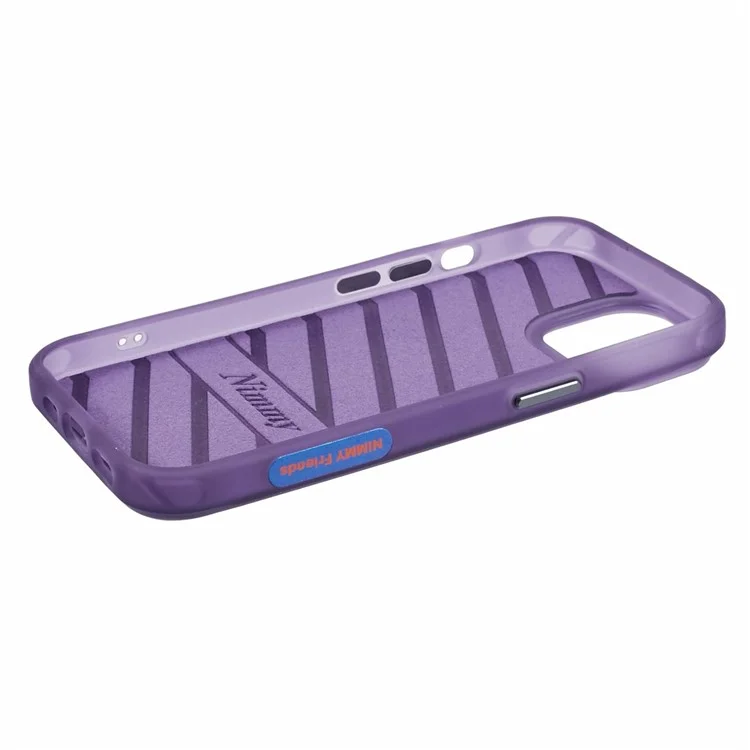 NIMMY Für iPhone 15 Stickerei Hülle PU Leder+TPU+PC Telefon Schutzhülle - Blau