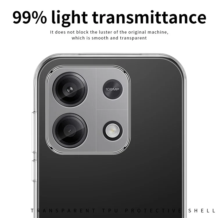 MOFI para Xiaomi Redmi Note 13 4G Funda TPU Caso Protector de Teléfono de Alta Definición