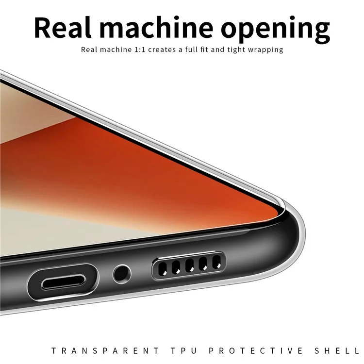 MOFI para Xiaomi Redmi Note 13 4G Funda TPU Caso Protector de Teléfono de Alta Definición