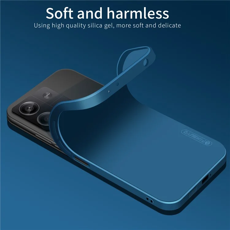PINWUYO JK Touching Series para Capa de Xiaomi Redmi Note 13 5G Anti-Arranhões Capa Suave de TPU - Azul Marinho