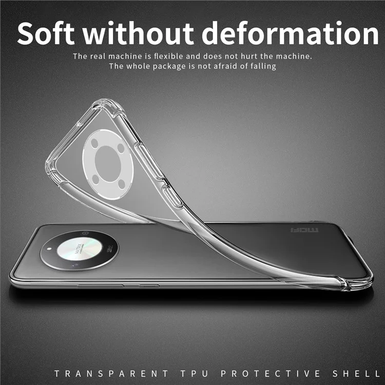 MOFI For Honor X9b 5G / Magic6 Lite 5G Capa de TPU Transparente Anti-arranhões para Telefone