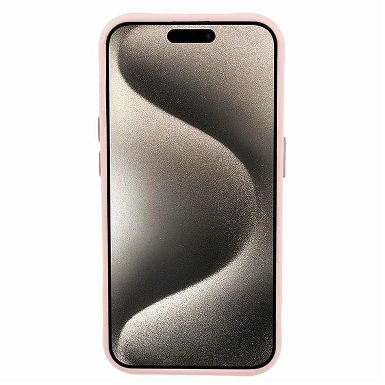 NIMMY Glasses Pet Series pour iPhone 15 Pro Max Étui Broderie Motif Animal Coque de Téléphone - Chat Manteau Rose