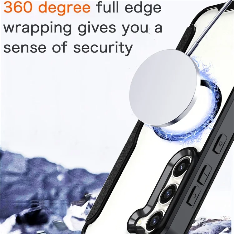 Funda para Samsung Galaxy S23 Compatible con MagSafe RFID Blocking Phone Shell con ranura para tarjeta - Khaki